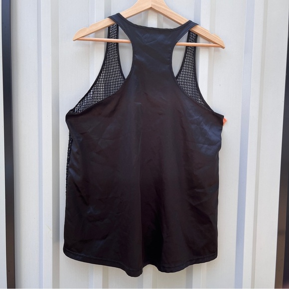 Ariat Blouse Black Mesh Silk Racerback Womens Sleeveless Large L - Picture 2 of 9
